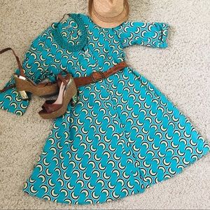 Zuri dress - turquoise crescent size medium